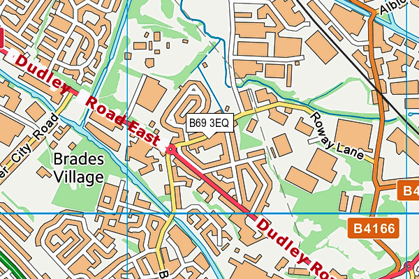 B69 3EQ map - OS VectorMap District (Ordnance Survey)