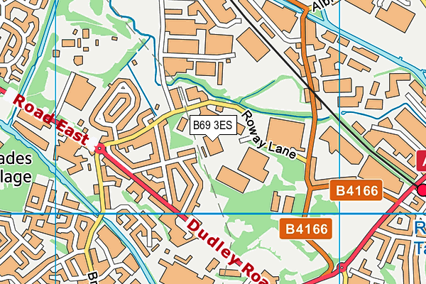 B69 3ES map - OS VectorMap District (Ordnance Survey)