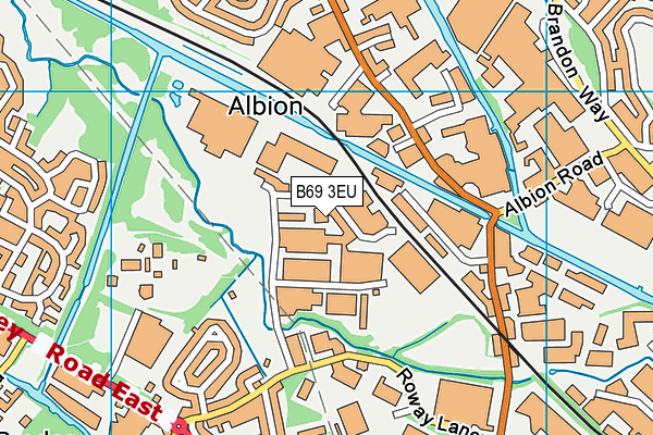 B69 3EU map - OS VectorMap District (Ordnance Survey)