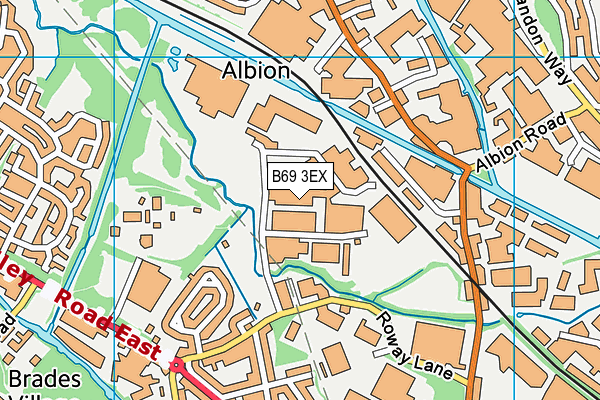 B69 3EX map - OS VectorMap District (Ordnance Survey)