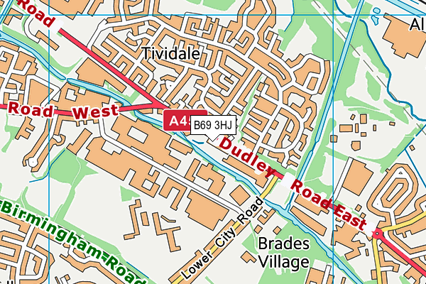 B69 3HJ map - OS VectorMap District (Ordnance Survey)