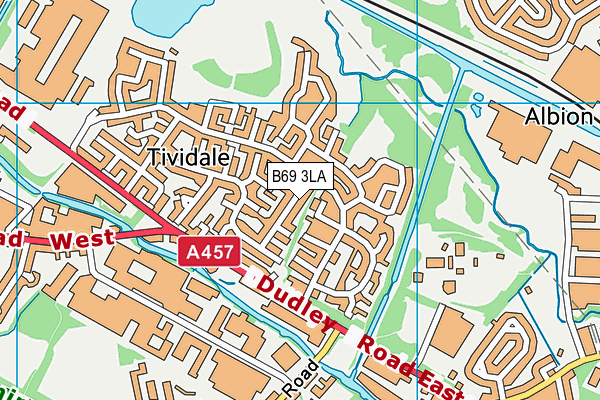 B69 3LA map - OS VectorMap District (Ordnance Survey)