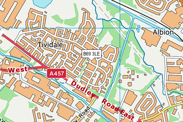 B69 3LE map - OS VectorMap District (Ordnance Survey)