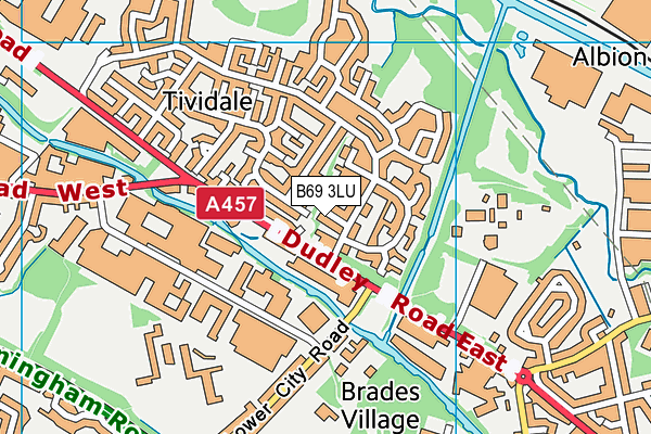 B69 3LU map - OS VectorMap District (Ordnance Survey)