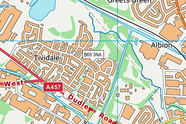 B69 3NA map - OS VectorMap District (Ordnance Survey)