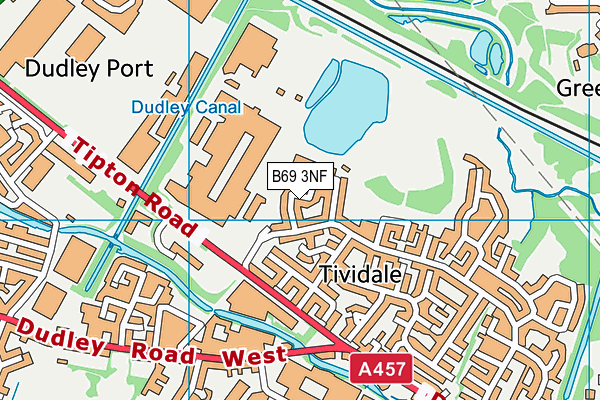 B69 3NF map - OS VectorMap District (Ordnance Survey)