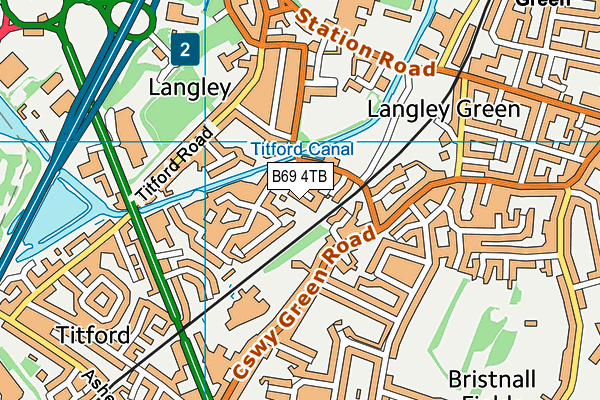 B69 4TB map - OS VectorMap District (Ordnance Survey)