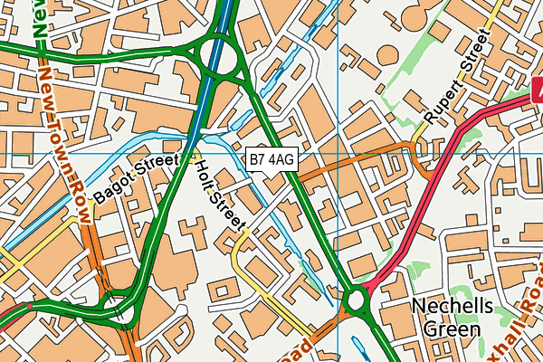 Aston University Engineering Academy map (B7 4AG) - OS VectorMap District (Ordnance Survey)