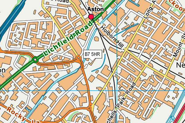 B7 5HR map - OS VectorMap District (Ordnance Survey)