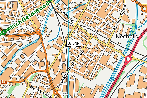 B7 5NN map - OS VectorMap District (Ordnance Survey)