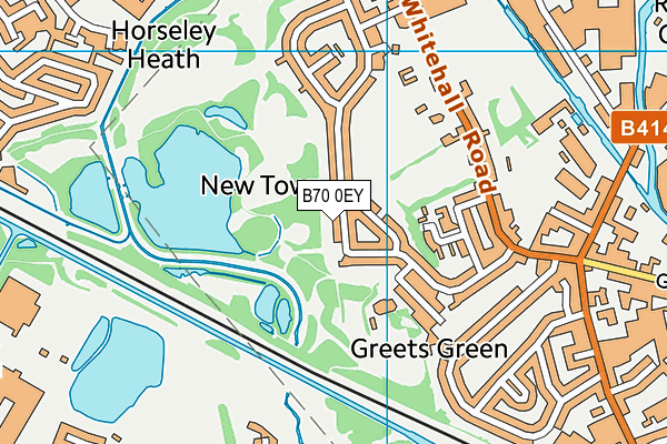 B70 0EY map - OS VectorMap District (Ordnance Survey)