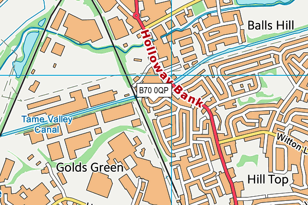 B70 0QP map - OS VectorMap District (Ordnance Survey)