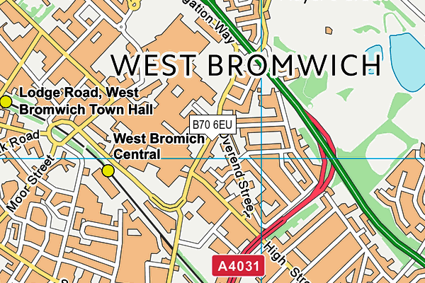 B70 6EU map - OS VectorMap District (Ordnance Survey)