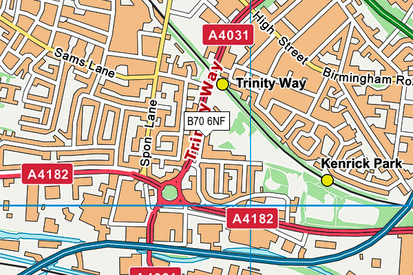 Holy Trinity C E Primary School map (B70 6NF) - OS VectorMap District (Ordnance Survey)