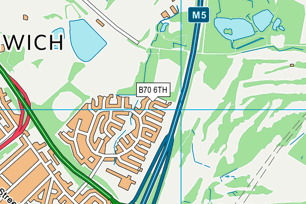 B70 6TH map - OS VectorMap District (Ordnance Survey)