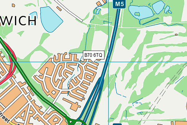 B70 6TQ map - OS VectorMap District (Ordnance Survey)