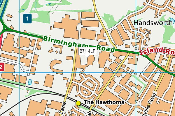 West Bromwich Albion (The Hawthorns) map (B71 4LF) - OS VectorMap District (Ordnance Survey)