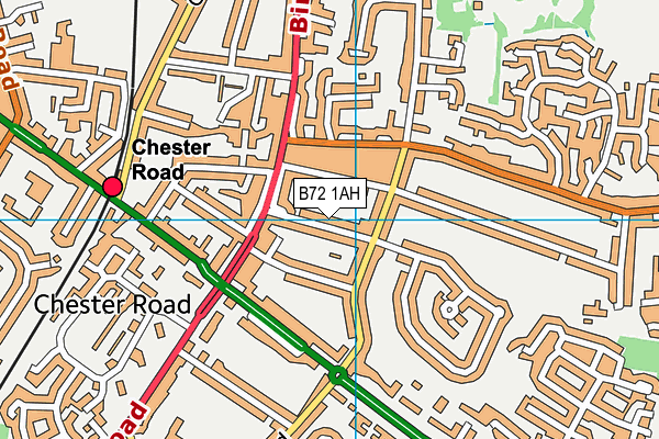 B72 1AH map - OS VectorMap District (Ordnance Survey)