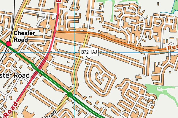 B72 1AJ map - OS VectorMap District (Ordnance Survey)
