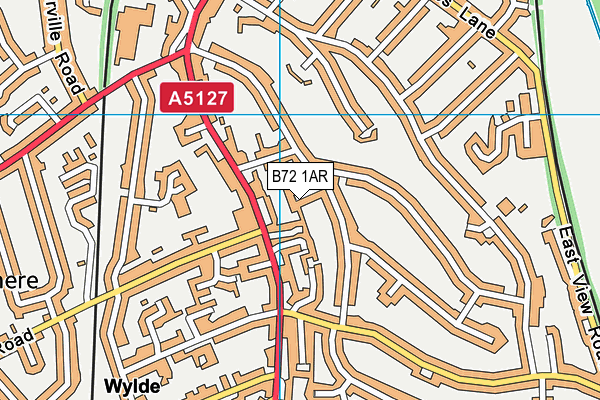 B72 1AR map - OS VectorMap District (Ordnance Survey)