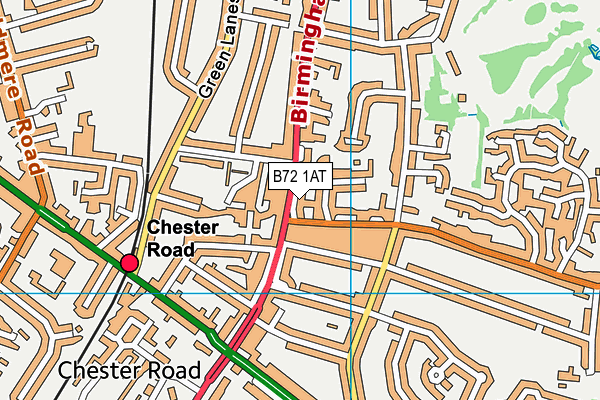 B72 1AT map - OS VectorMap District (Ordnance Survey)