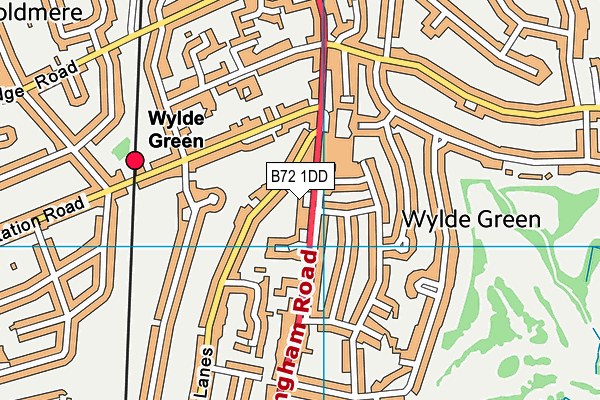 B72 1DD map - OS VectorMap District (Ordnance Survey)