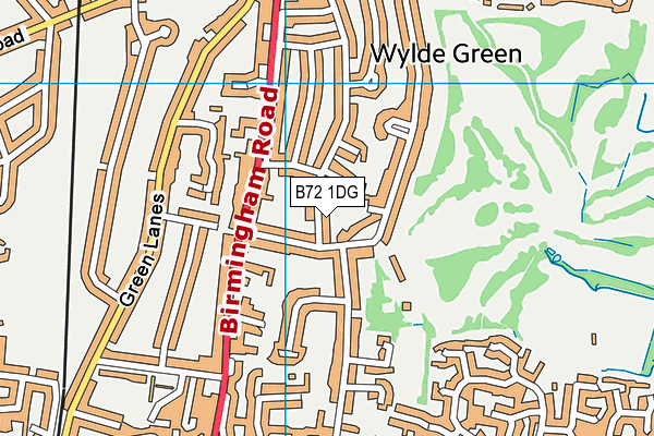 B72 1DG map - OS VectorMap District (Ordnance Survey)