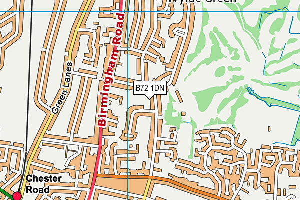 B72 1DN map - OS VectorMap District (Ordnance Survey)