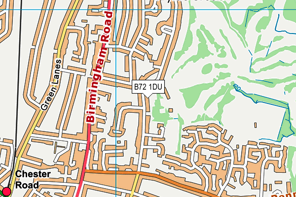 B72 1DU map - OS VectorMap District (Ordnance Survey)