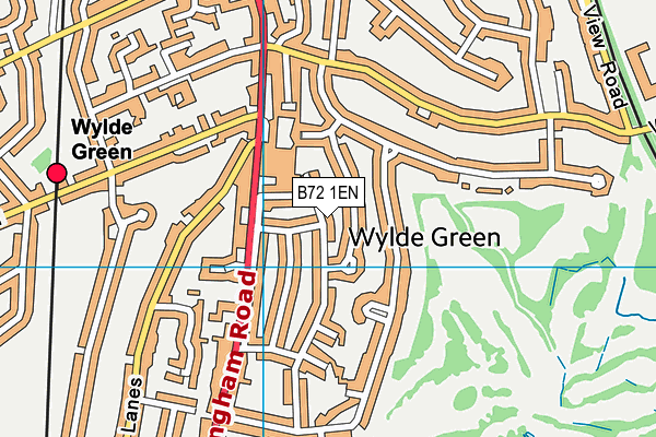 B72 1EN map - OS VectorMap District (Ordnance Survey)