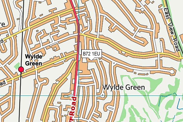 B72 1EU map - OS VectorMap District (Ordnance Survey)