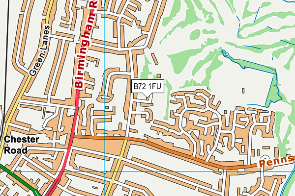 B72 1FU map - OS VectorMap District (Ordnance Survey)