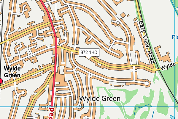 B72 1HD map - OS VectorMap District (Ordnance Survey)
