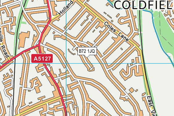 B72 1JQ map - OS VectorMap District (Ordnance Survey)