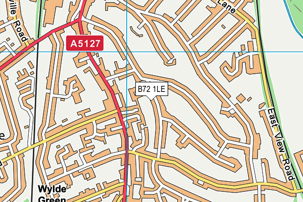 B72 1LE map - OS VectorMap District (Ordnance Survey)
