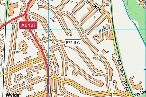 B72 1LG map - OS VectorMap District (Ordnance Survey)