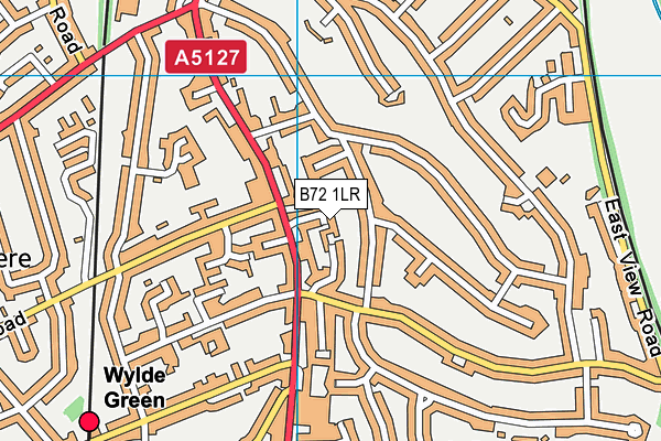 B72 1LR map - OS VectorMap District (Ordnance Survey)