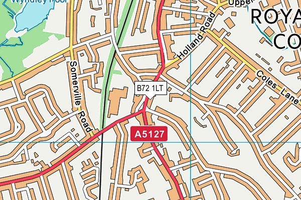 B72 1LT map - OS VectorMap District (Ordnance Survey)