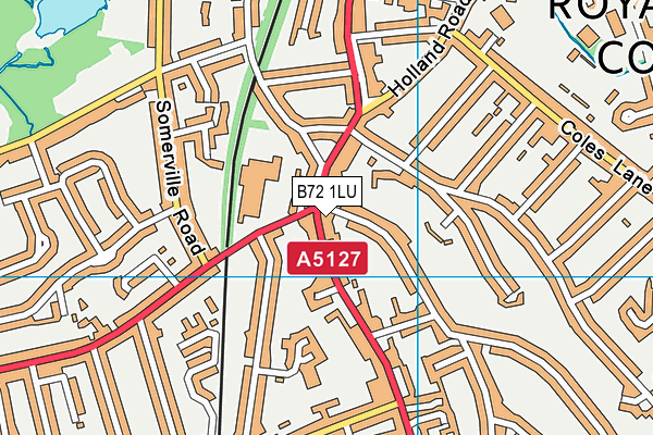 B72 1LU map - OS VectorMap District (Ordnance Survey)