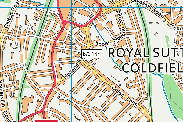 B72 1NF map - OS VectorMap District (Ordnance Survey)