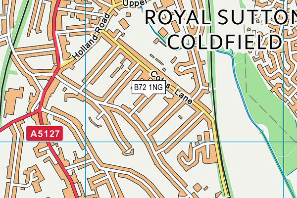 B72 1NG map - OS VectorMap District (Ordnance Survey)