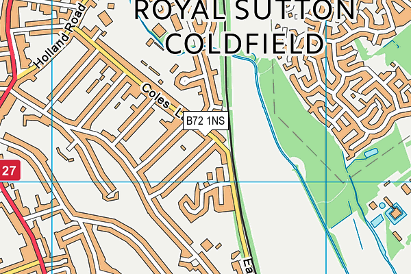 B72 1NS map - OS VectorMap District (Ordnance Survey)