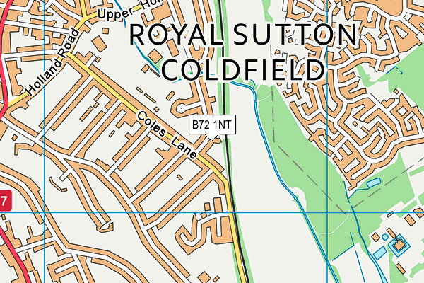 B72 1NT map - OS VectorMap District (Ordnance Survey)