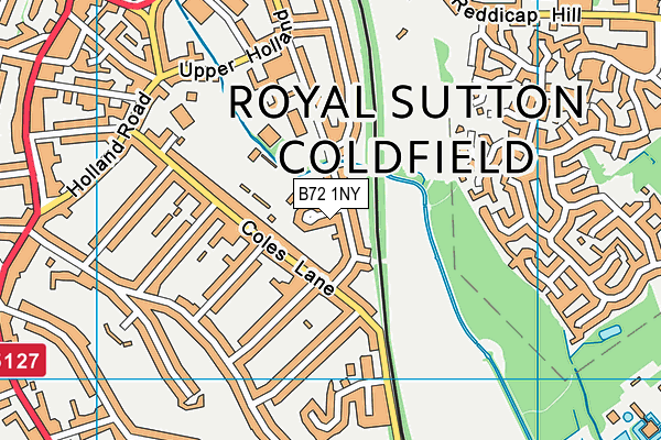 B72 1NY map - OS VectorMap District (Ordnance Survey)