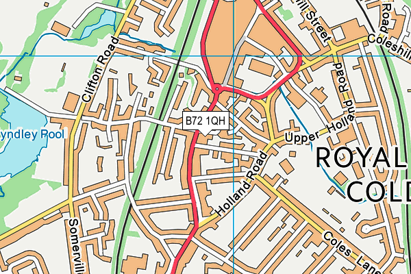 B72 1QH map - OS VectorMap District (Ordnance Survey)