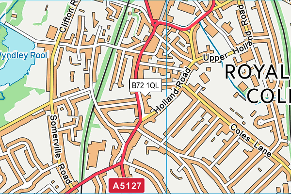 B72 1QL map - OS VectorMap District (Ordnance Survey)