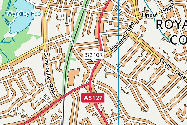 B72 1QR map - OS VectorMap District (Ordnance Survey)