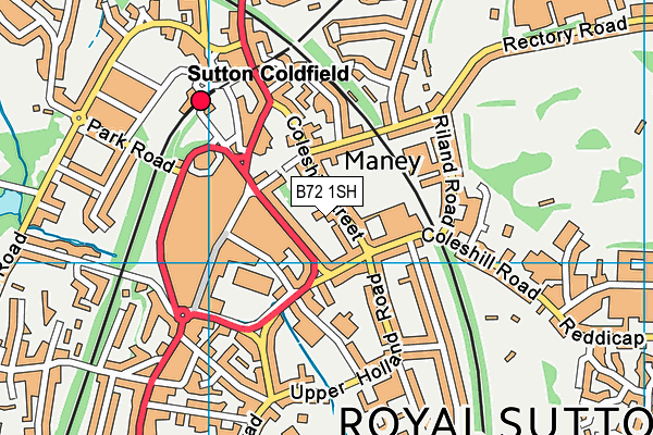 B72 1SH map - OS VectorMap District (Ordnance Survey)