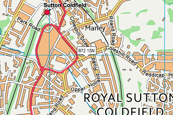 B72 1SN map - OS VectorMap District (Ordnance Survey)