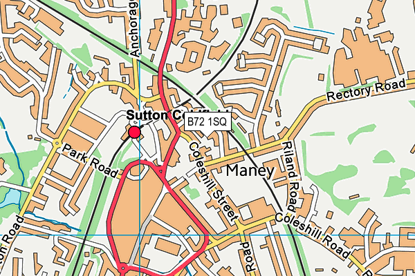 B72 1SQ map - OS VectorMap District (Ordnance Survey)